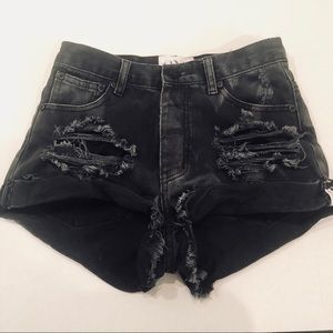 One teaspoon size 24 black shorts